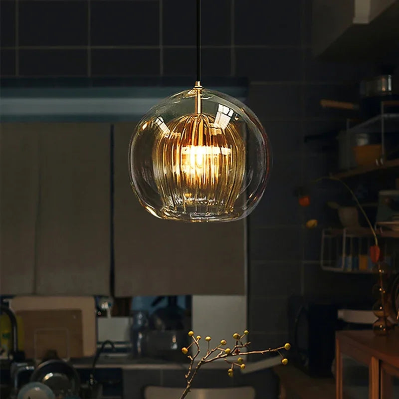 Modern Aluminium Glass Pendant Light – LumaLite