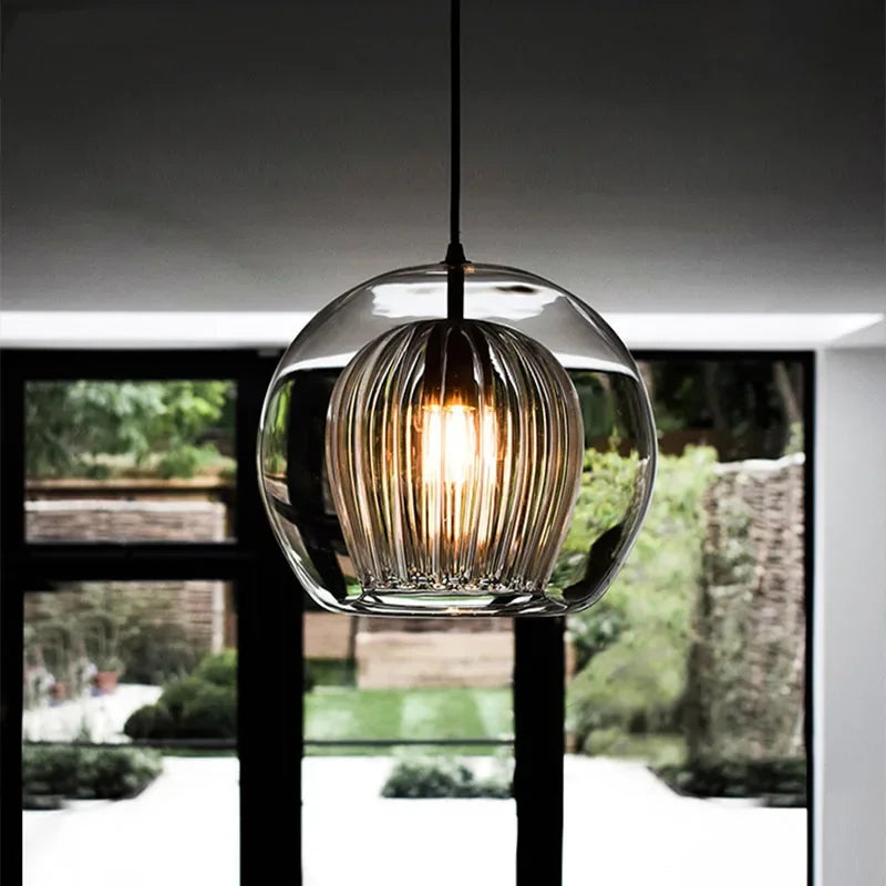Modern Aluminium Glass Pendant Light – LumaLite