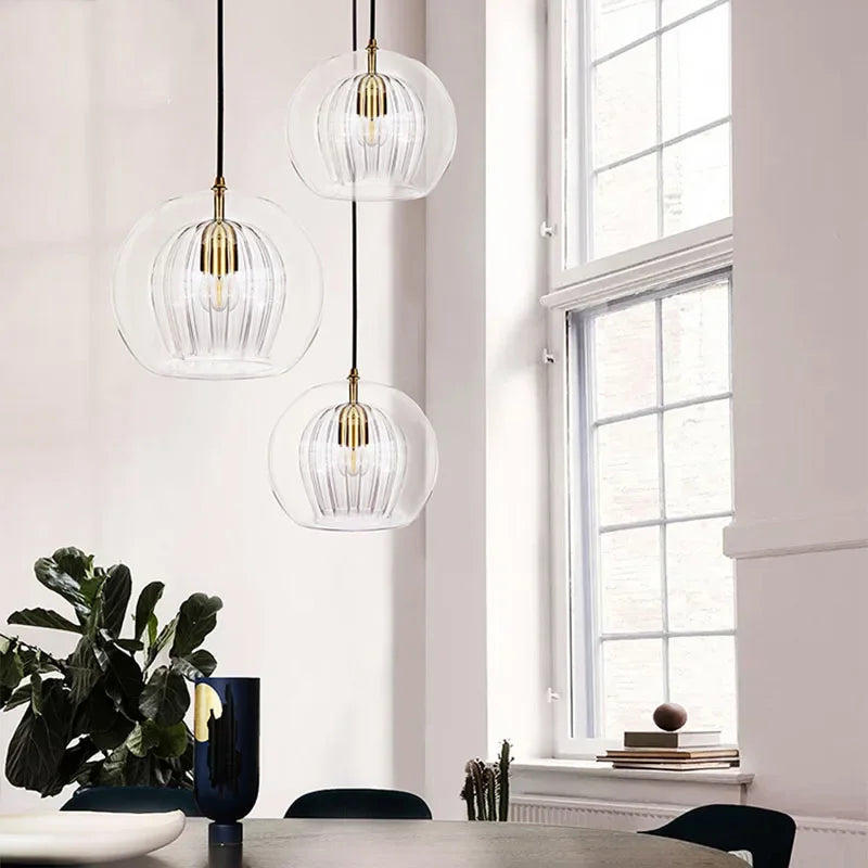 Modern Aluminium Glass Pendant Light – LumaLite