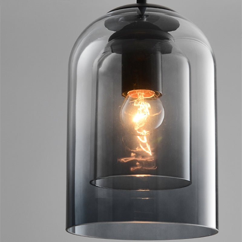 Stylish Double Glass Pendant Light - AuraGlas