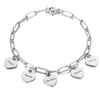 VeraLuxe Heartfelt Bracelet | Custom Engraved Heart Jewelry for Unforgettable Bonds