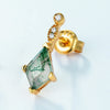 Moss Agate and White Zircon Jewellery Set – Lana