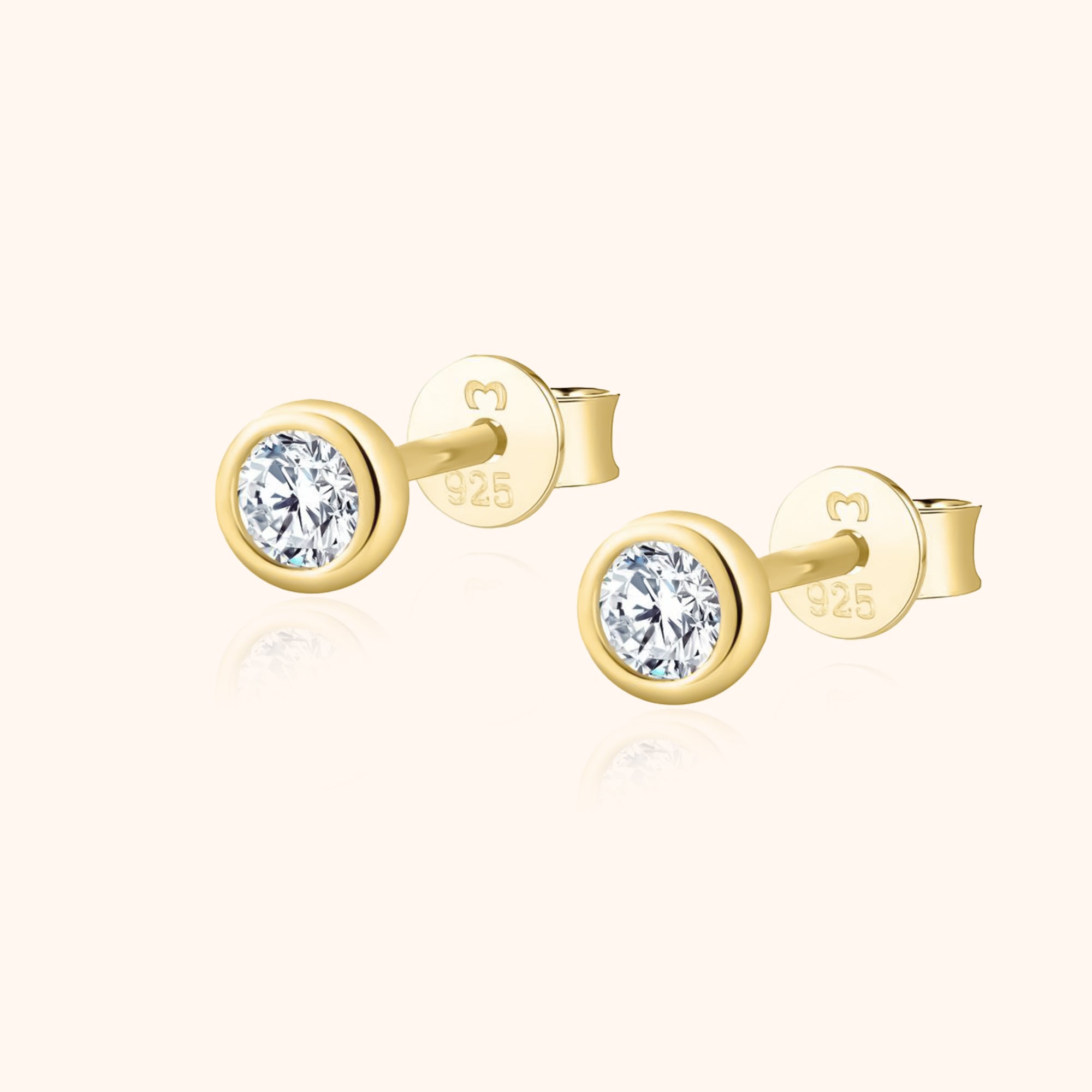 Compact Circle Earrings – Amira