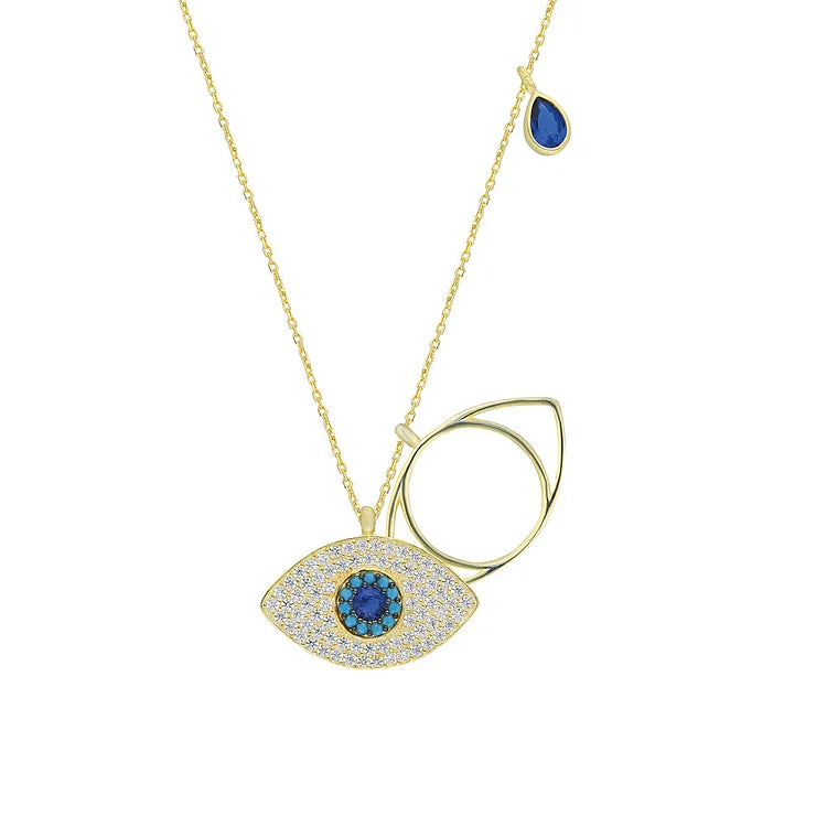 Stylish Necklace with Evil Eye – Leyla