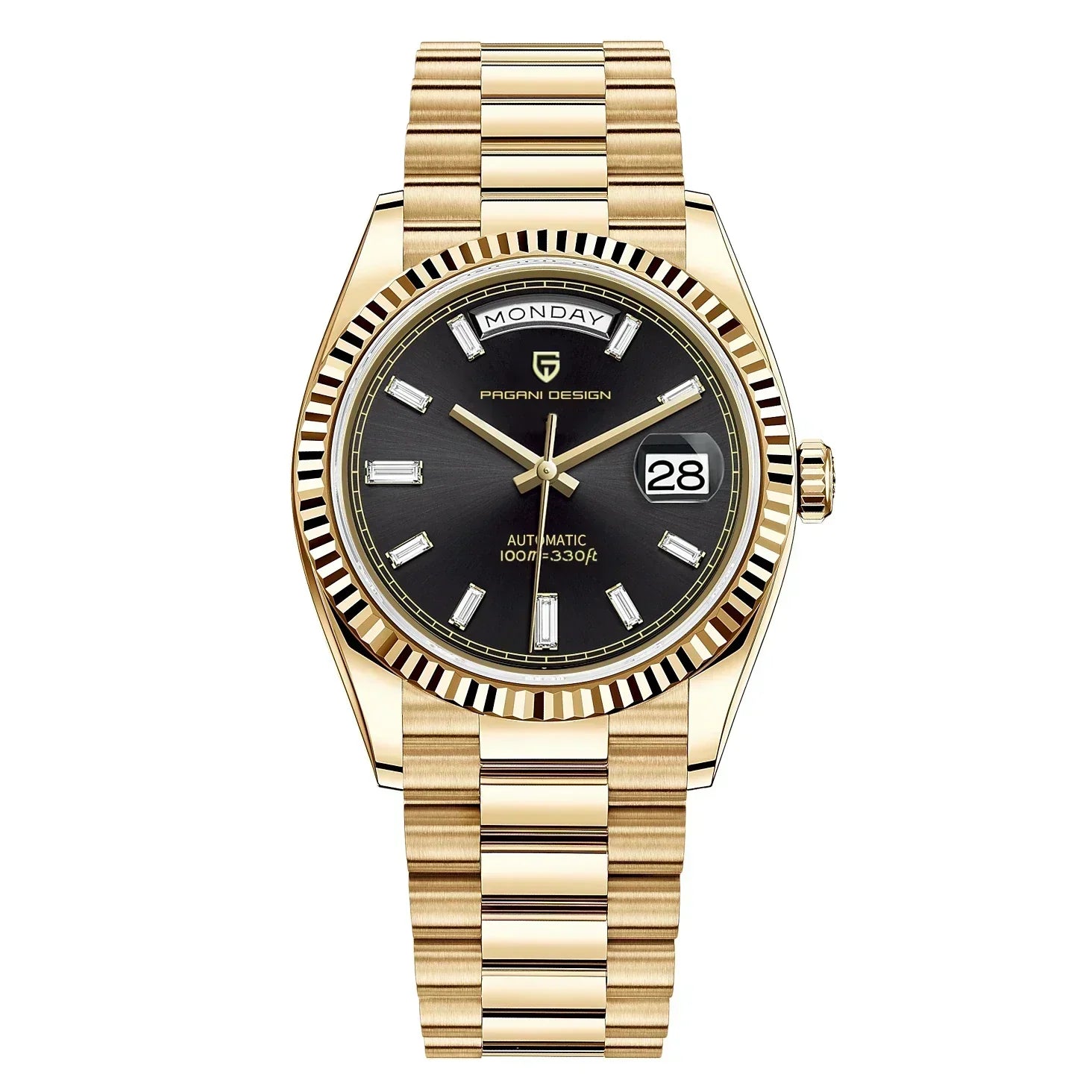 Luxury Men's Automatic Watch – Stainless Steel, Self-Winding, Calendar Function – Style for Every Occasion