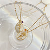 Birthstone and Birth Flower Necklace – Aurora