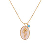 Birthstone and Birth Flower Necklace – Aurora
