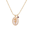 Birthstone and Birth Flower Necklace – Aurora