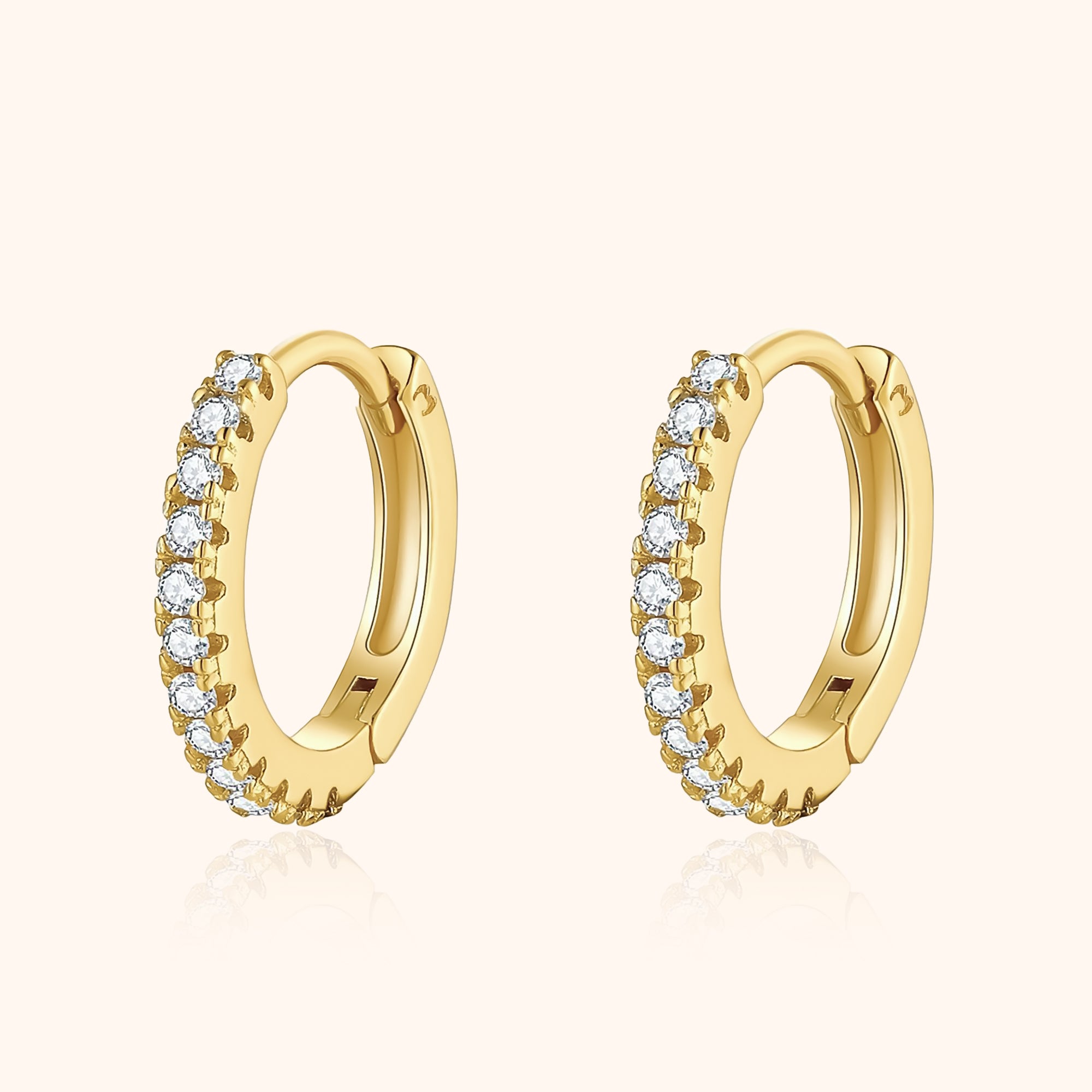 Stylish Zirconia Hoops – Aurina