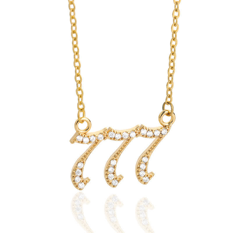 Zirconia Angel Numbers Necklace – Seraphina