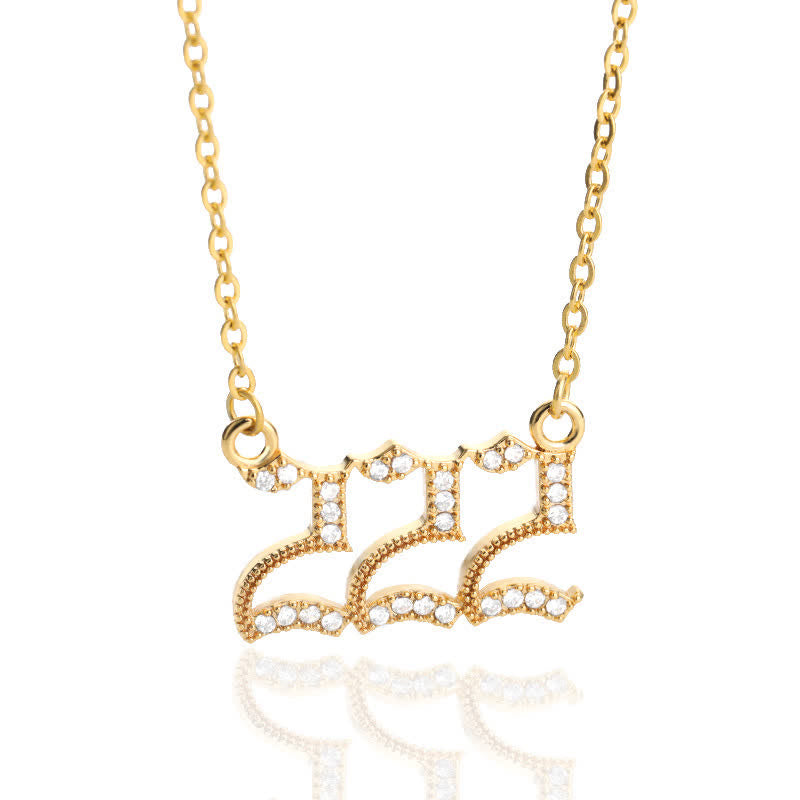 Zirconia Angel Numbers Necklace – Seraphina