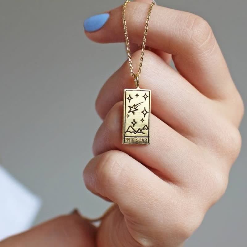 Vintage Tarot Card Luck Pendant – Seraphina