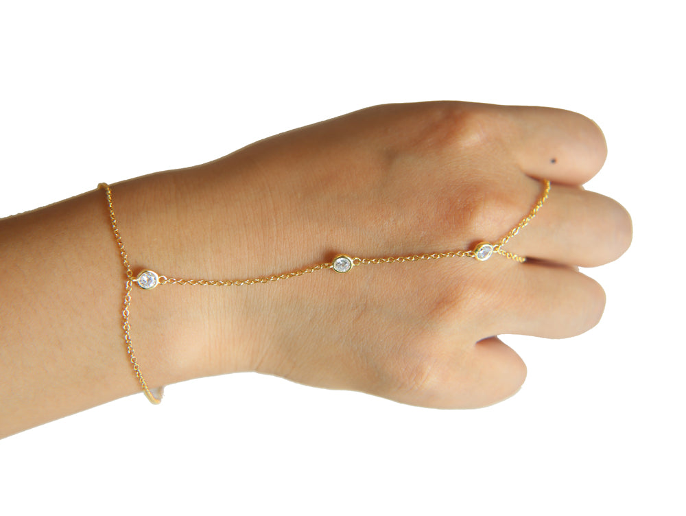 Chain Bracelet | Palm Ring Crystal Bracelets
