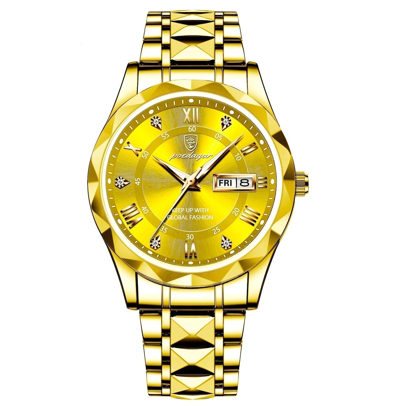 Stylish Stainless Steel Men's Watch - LumiSteel