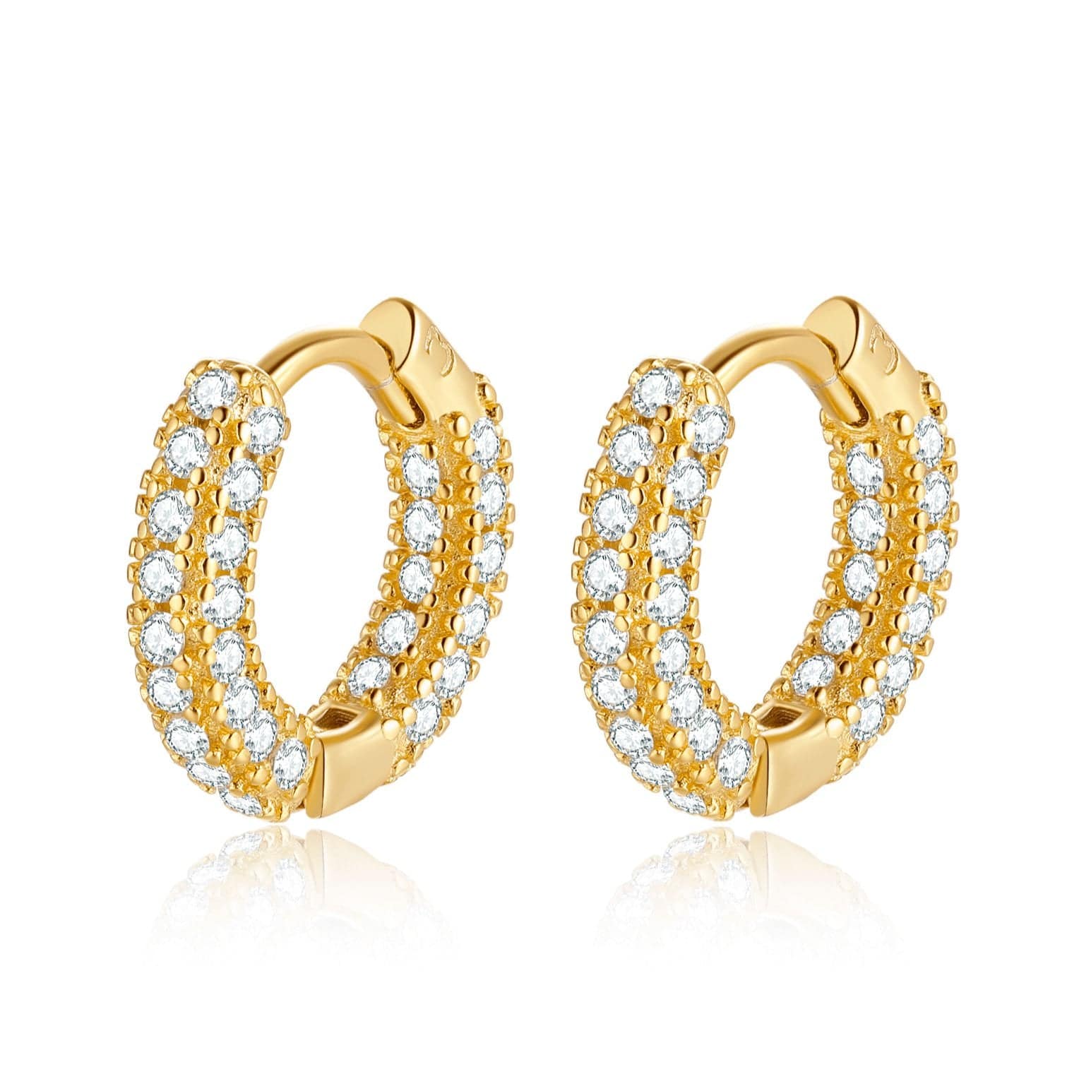Radiant Zirconia Earrings – Elara