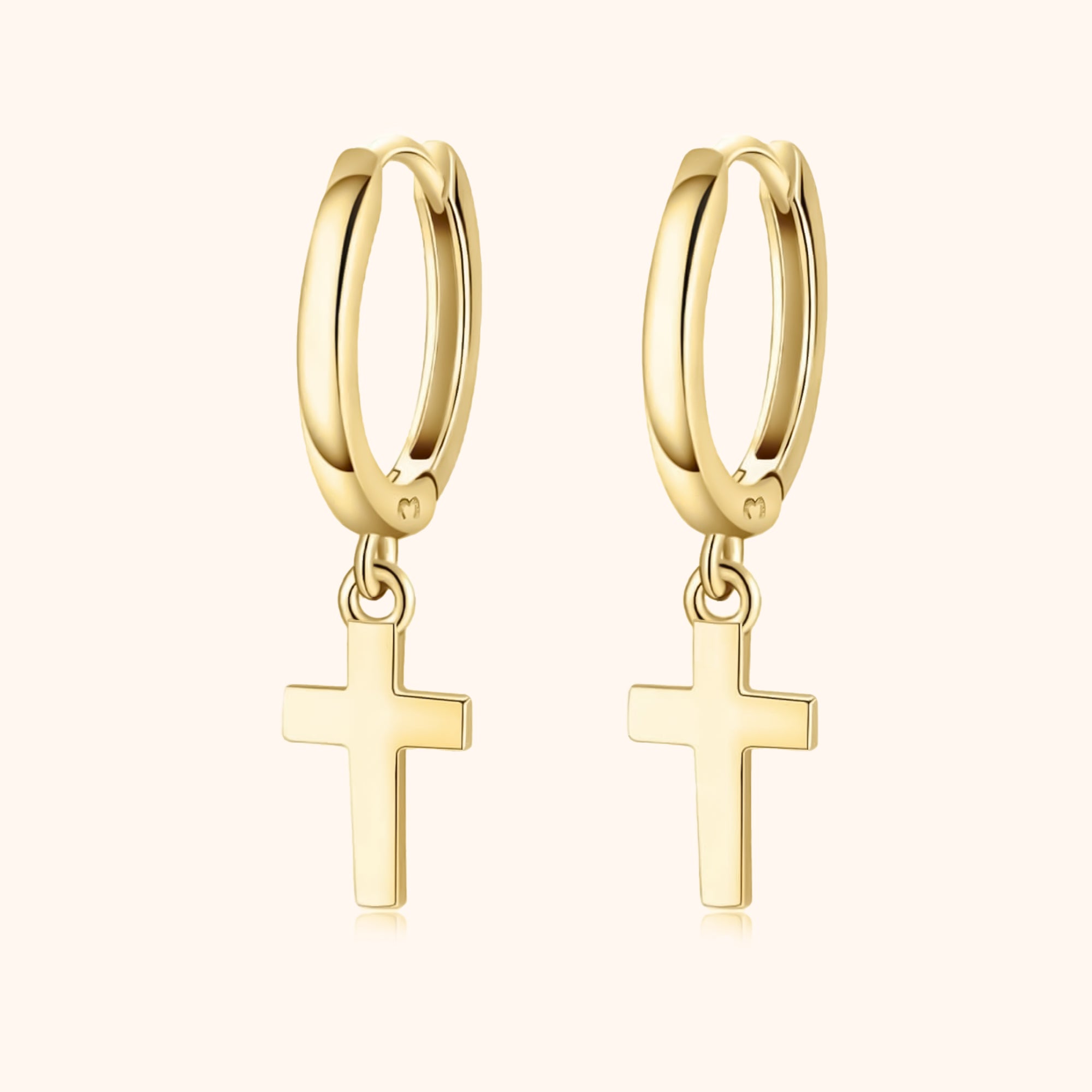Earrings with Cross Pendant - Aurelia