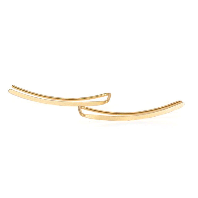 Smooth Line | Sterling Silver Earrings for Women Smooth Long Line