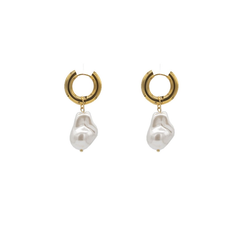 Retro Circle Pearls | Vintage Circle Pearl Earrings