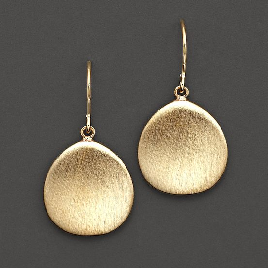 Vintage Golden Plate Earrings – Sienna