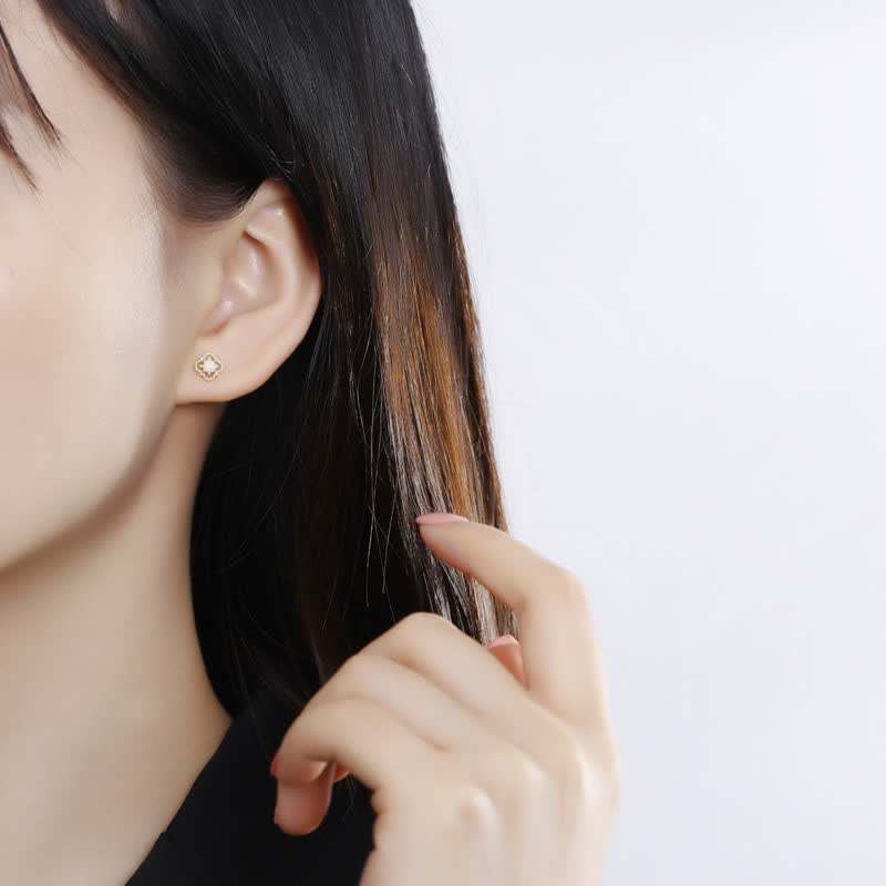Delicate Vintage Earrings with Opal – Seraphina