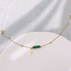 Natural Malachite Star Pendant Earrings, Necklace and Bracelet – Maria