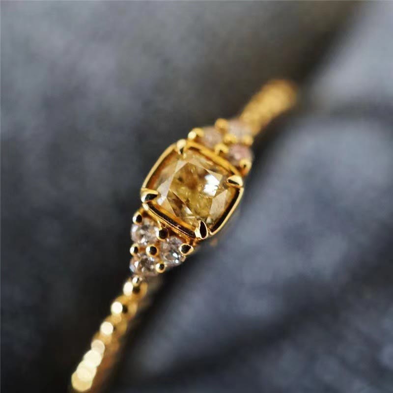 Gentle Natural Citrine Ring – Alina