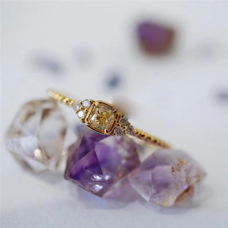 Gentle Natural Citrine Ring – Alina