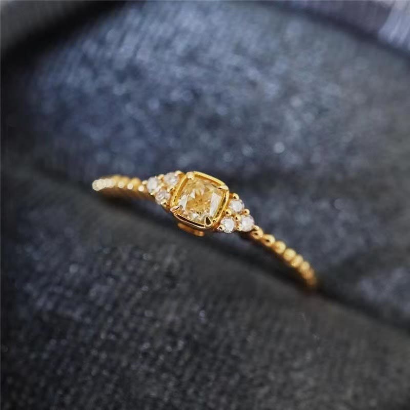 Gentle Natural Citrine Ring – Alina