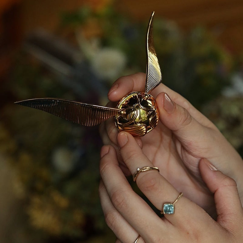 Golden Snitch | 18k Gold Plated Treasure Ring Box Movable Luxury Jewellery