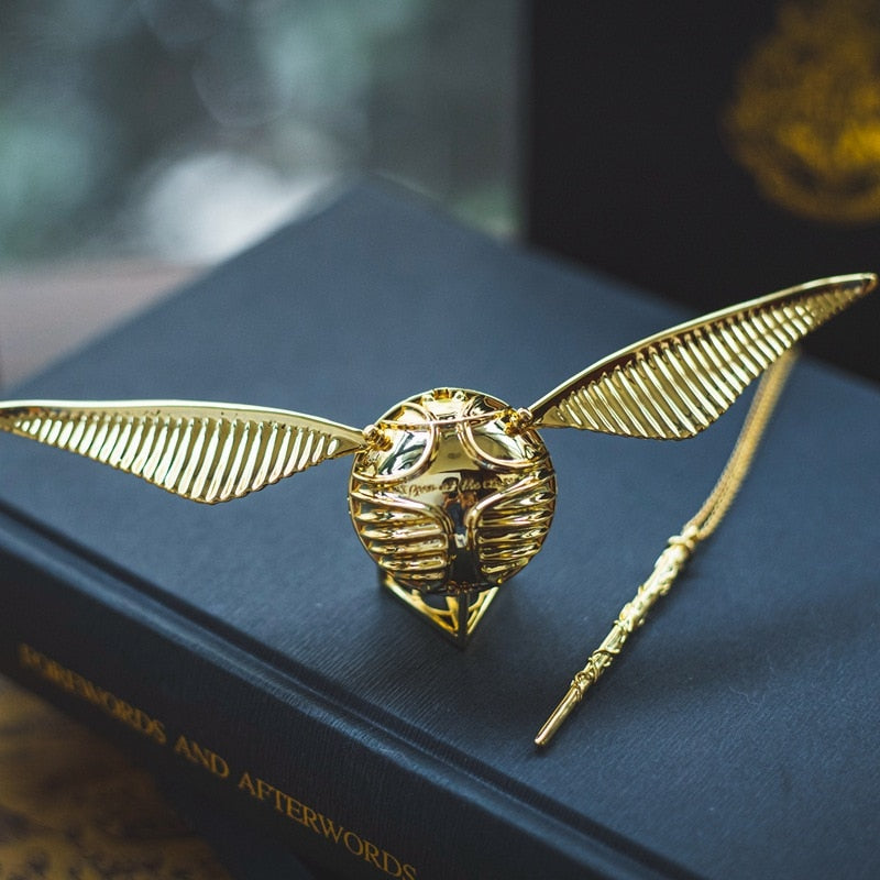 Golden Snitch | 18k Gold Plated Treasure Ring Box Movable Luxury Jewellery