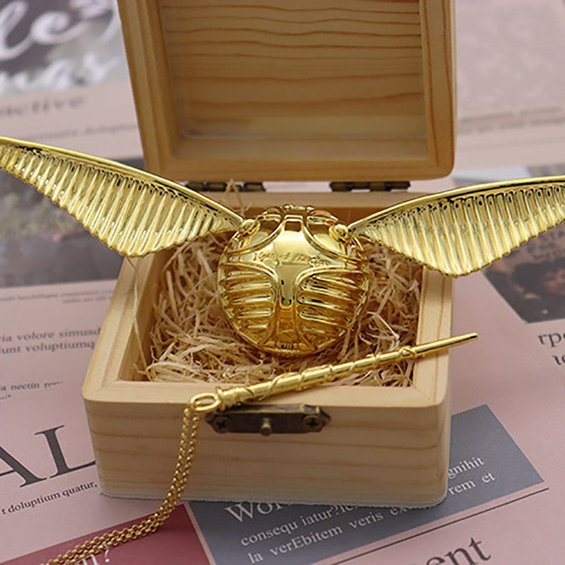 Golden Snitch | 18k Gold Plated Treasure Ring Box Movable Luxury Jewellery