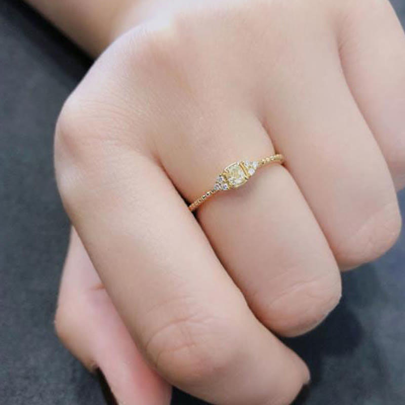Gentle Natural Citrine Ring – Alina