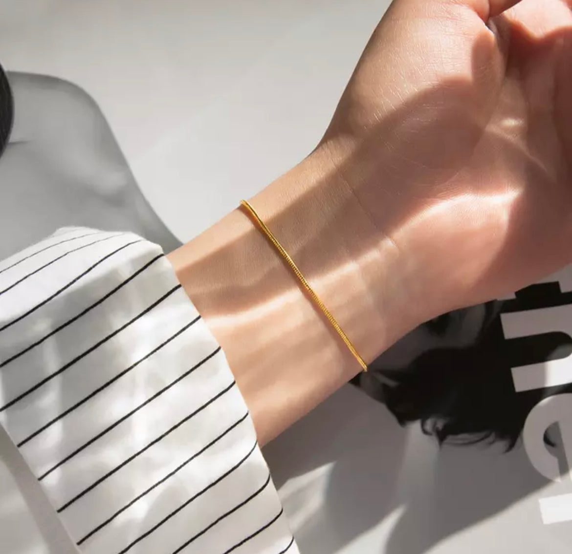 Bracelet | Minimalist Bracelet with Snake Clasp