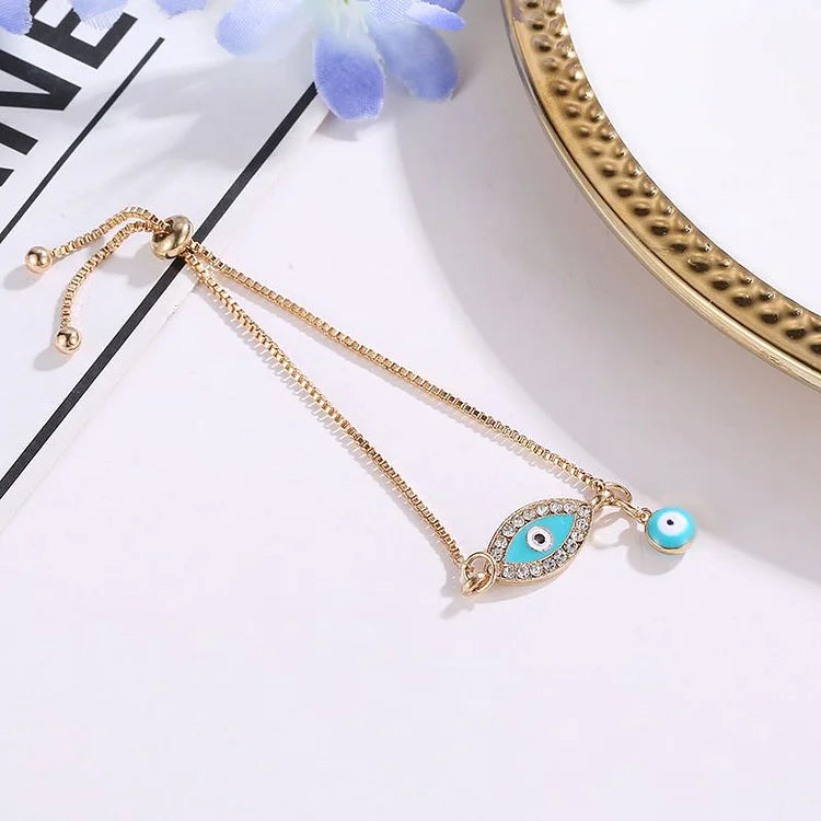 Evil Eye Bracelet in Ethno Style – Selene