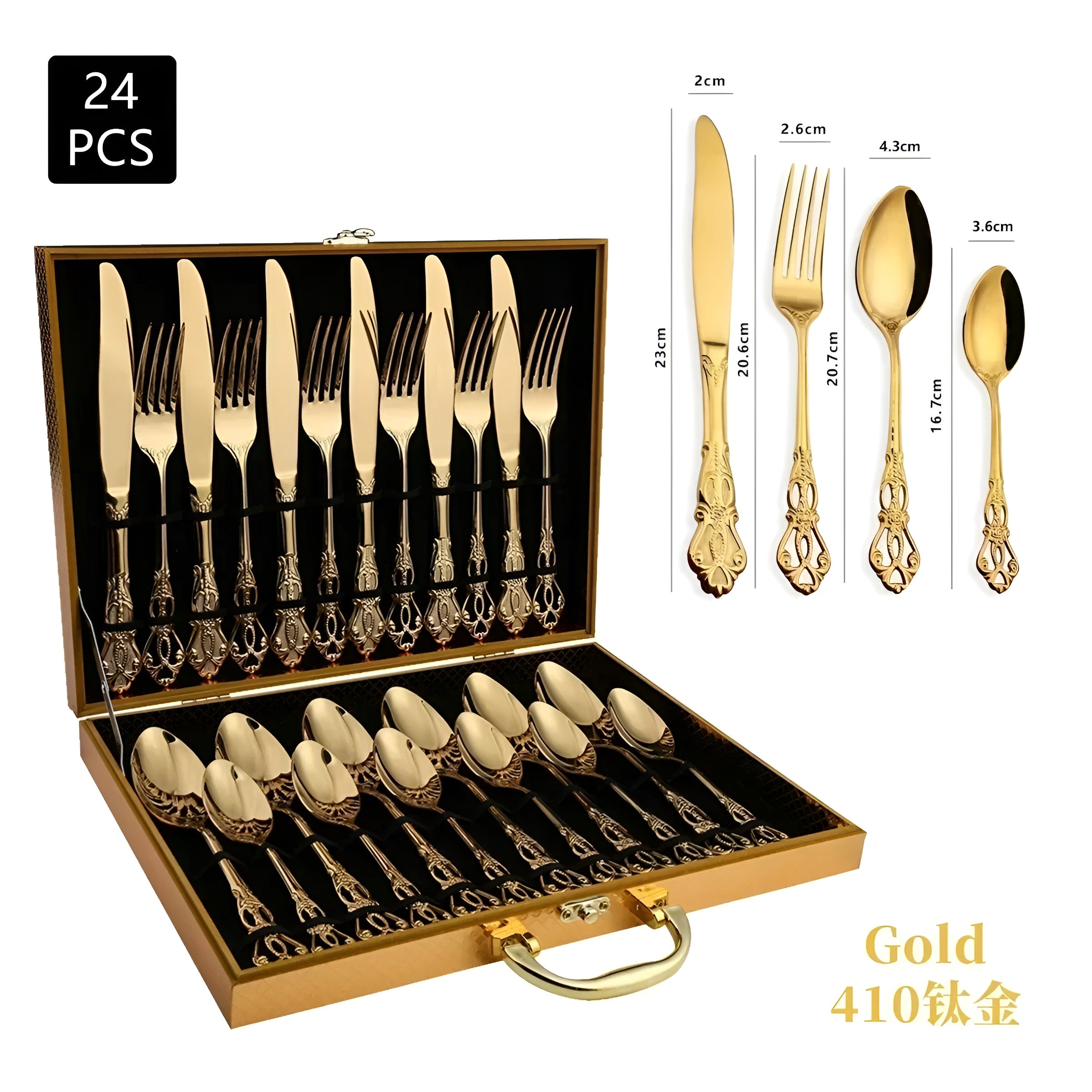 Luxurious 24-Piece Cutlery Set – RoyalCutlery