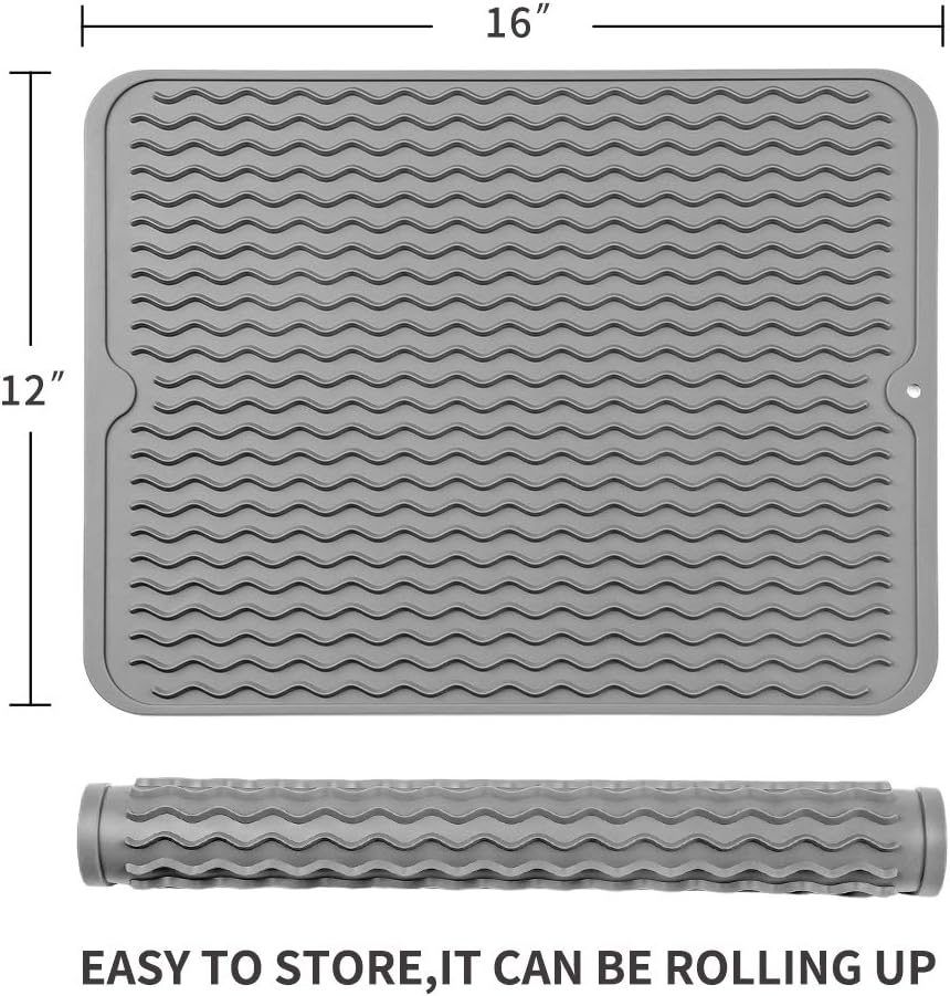 Eco-Friendly Silicone Drying Mat - Versatile & Heat Resistant