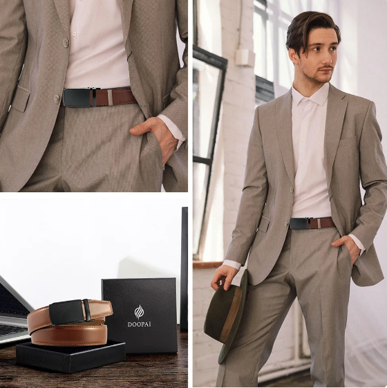 Men's Belt with Automatic Buckle – Eleganzio