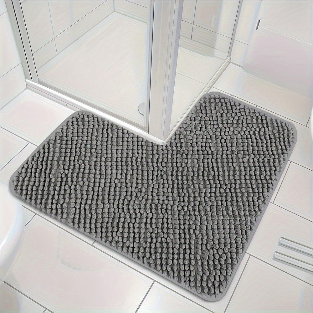 Luxurious L-Shaped Anti-Slip Corner Shower Mat - Evelyn
