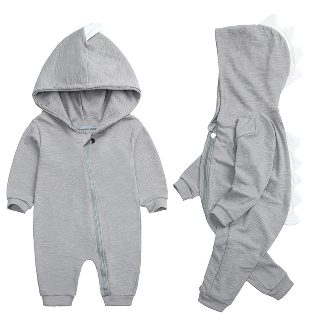 Autumnal Baby Onesie with Dinosaur Hood – Autumn Magic DinoDream Onesie