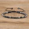 Braided Bracelet with 2.4 mm Natural Stone Beads – Seraphina