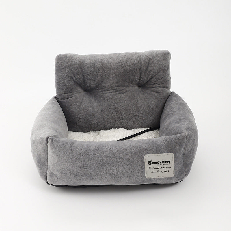 Safe Dog Car Seat - CozyCanine - Grey, Comfort & Safety