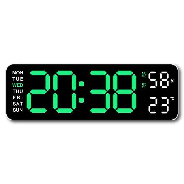 Large Digital Alarm Clock | Multifunctional Display | USB Powered