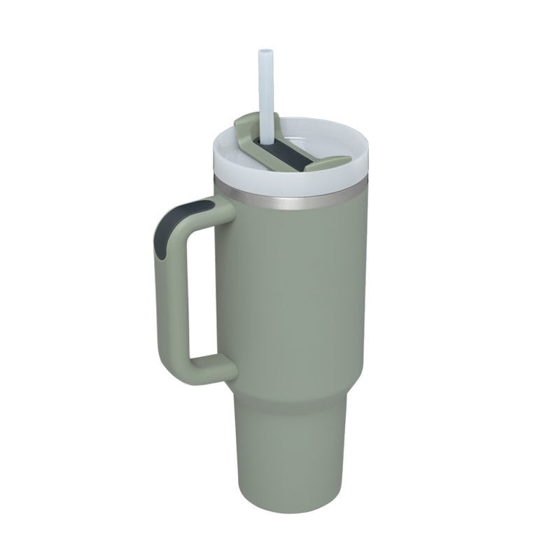 Insulating Mug with Handle and Straw - ChillMate