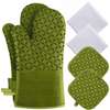 6-Piece Heat-Resistant Oven Glove and Pot Holder Set