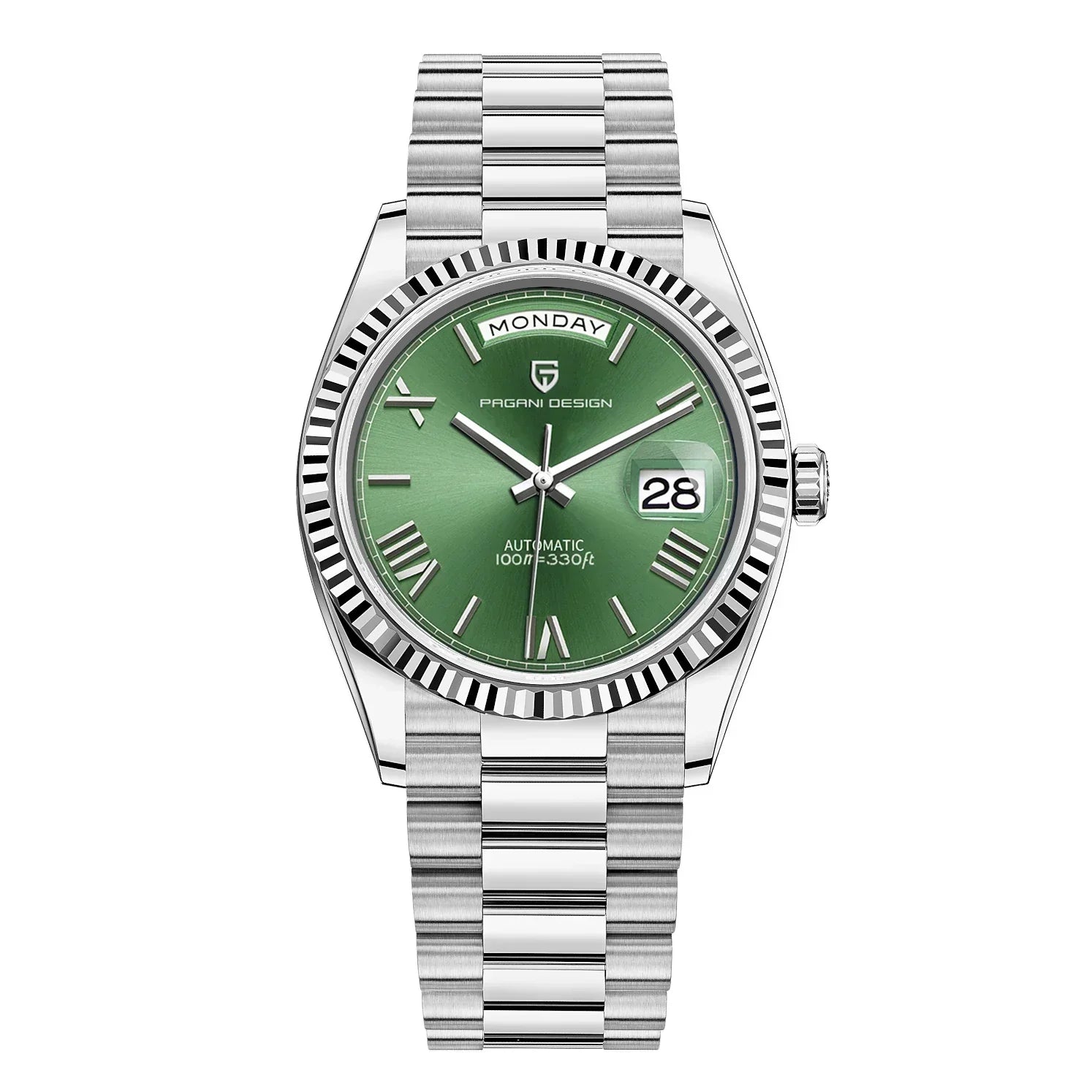 Luxury Men's Automatic Watch – Stainless Steel, Self-Winding, Calendar Function – Style for Every Occasion
