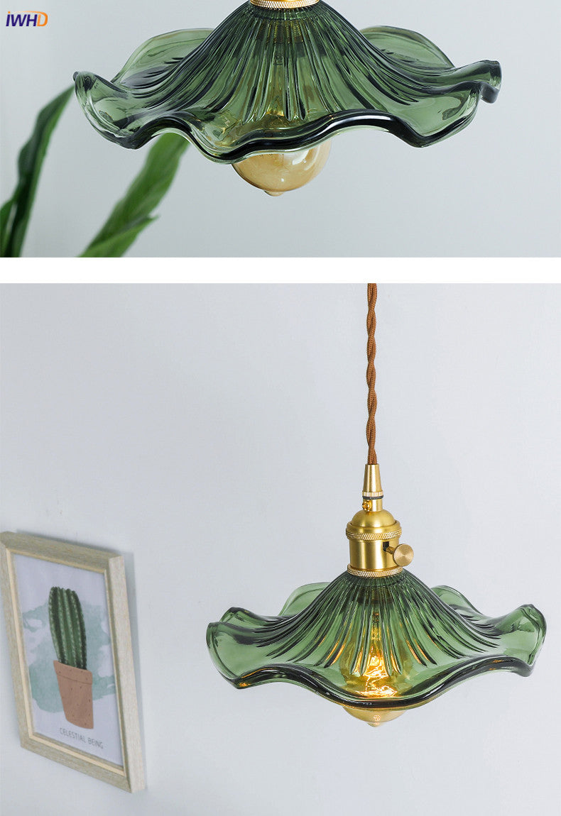 Nordic Design LED Pendant Light | Colourful Glass and Copper Lighting for Bedrooms, Living Rooms & Bars