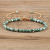Braided Bracelet with 2.4 mm Natural Stone Beads – Seraphina