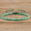Braided Bracelet with 2.4 mm Natural Stone Beads – Seraphina