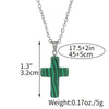 Necklace with Cross made of Natural Gemstones – Seraphina