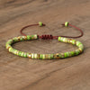 Braided Bracelet with 2.4 mm Natural Stone Beads – Seraphina